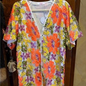 Buddy Love NWT Sequin Floral Accent Dress